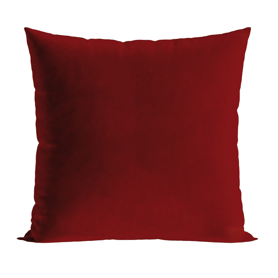 Zadná strana obliečky na vankúš v červenej farbe