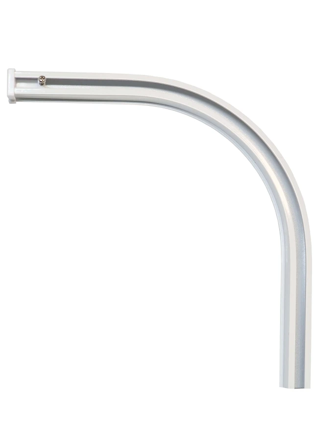 Koncový oblúk pre hliníkovú stropnú koľajničku