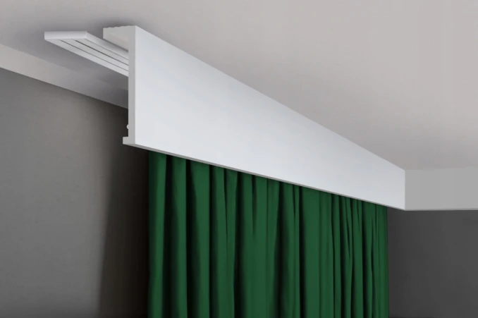 Kryt závesovej tyče, stropná lišta